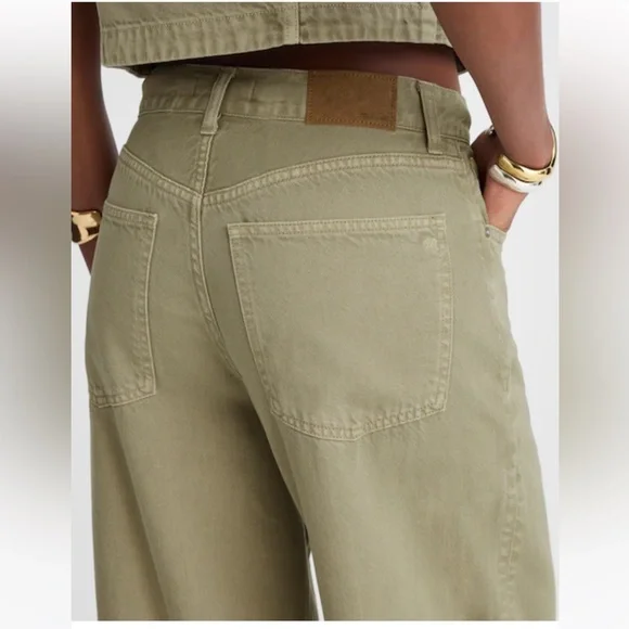 Madewell Superwide-Leg Jeans: Airy Denim Edition in Sagebrush 26 NWT - Picture 10 of 15